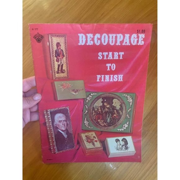 Other - Vintage 1968 Decoupage Start to Finish Craft Book